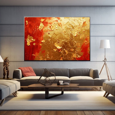 Gold Leaf Abstract Painting